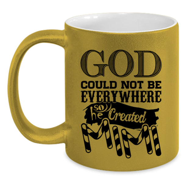 He Created Mimi Coffee Mug, God Could Not Be Everywhere Accent Mug