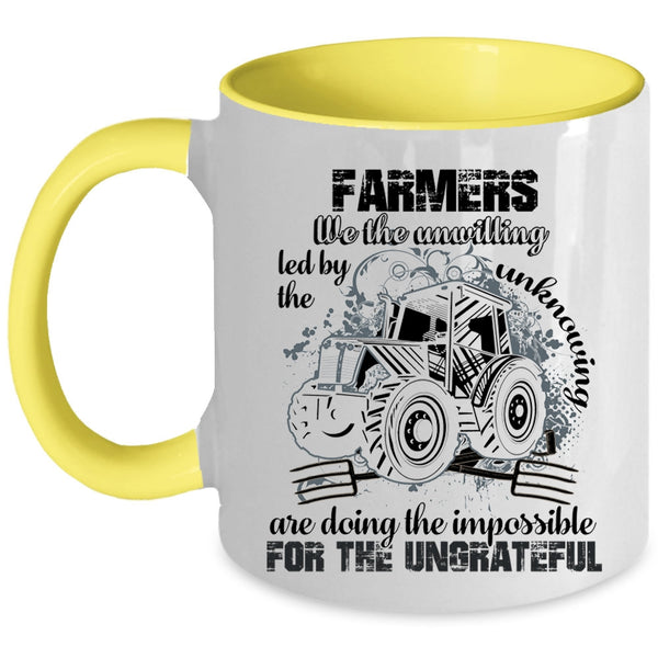 Cool Gift For Farmer Coffee Mug, Farmers Accent Mug