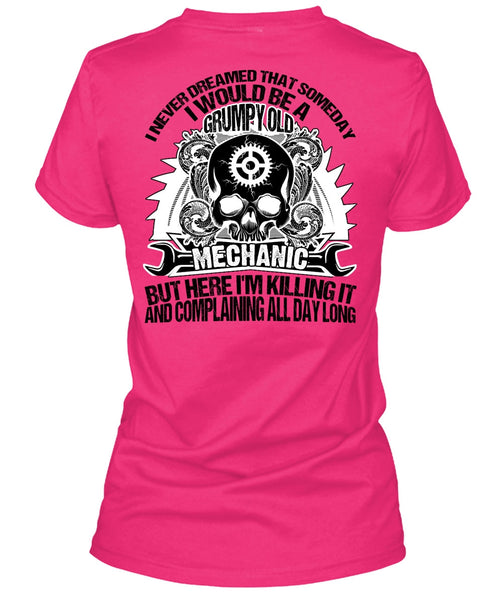 Grumpy Old Mechanic T Shirt, I Love Mechanic T Shirt