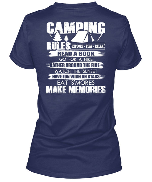Camping Rules T Shirt, Make Memories T Shirt