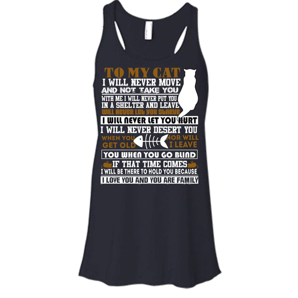 To My Cat T Shirt, I Love You And You Are My Family T Shirt, Cool T Shirt