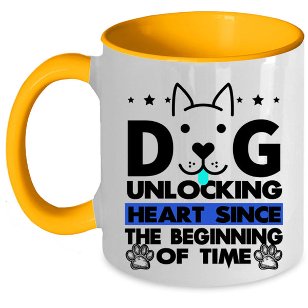 Cute Gift For Dog Lover Coffee Mug, Dog Unlocking Accent Mug