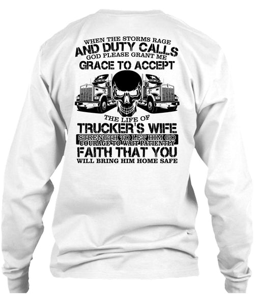 The Life Of Trucker's Wife T Shirt, I Love Trucking T Shirt