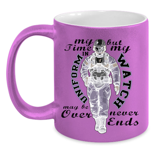Cool Gift For Veteran Coffee Mug, My Time In Uniform  Accent Mug