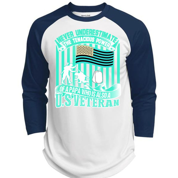 Papa Who Is Also A US Veteran T Shirt, I Love Veteran T Shirt, Awesome T-Shirts  (Polyester Game Baseball Jersey)