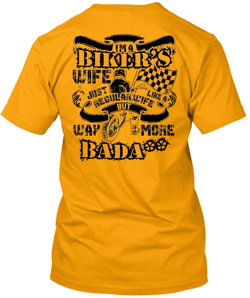 I'm A Biker's Wife T Shirt, I Love Wife T Shirt