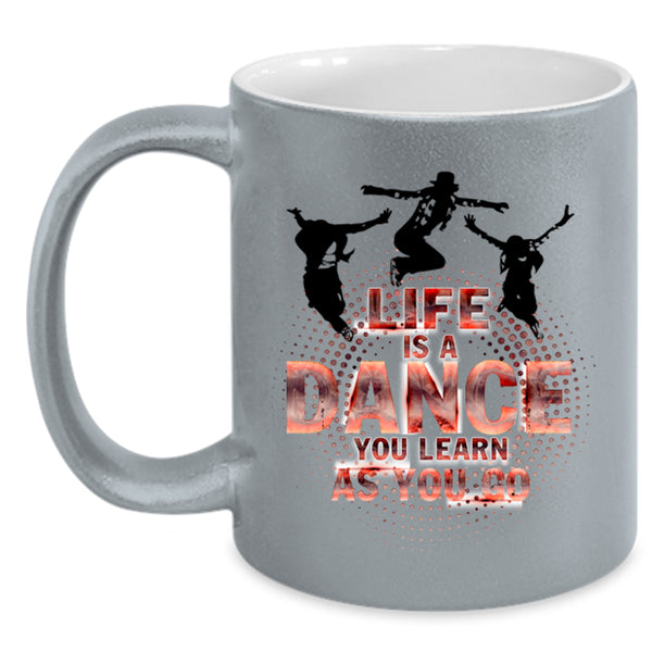 Cute Dancer Coffee Mug, Life Is A Dance Accent Mug