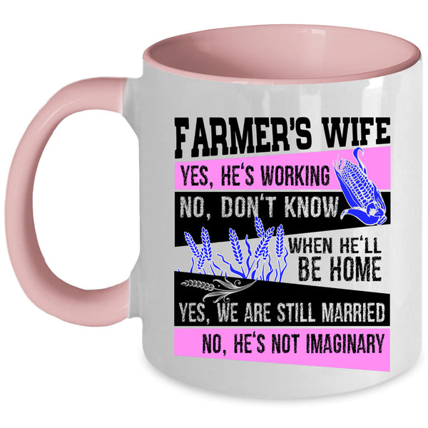Gift For Wedding Coffee Mug, Farmer's Wife Accent Mug