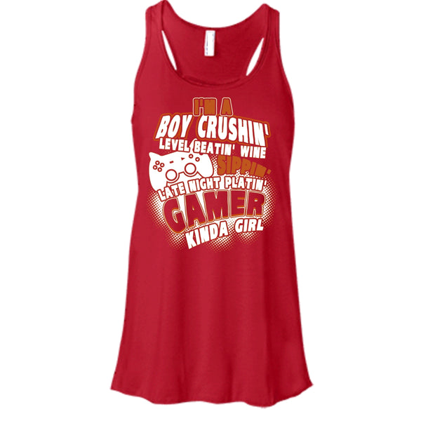 I'm A Boy Crushin' T Shirt, Gamer Kinda Girl Tank Top