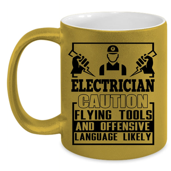 Awesome Electrician Coffee Mug, Electrician Accent Mug
