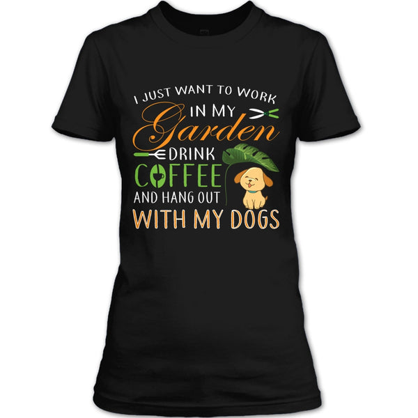 A black t-shirt with the shopify logo