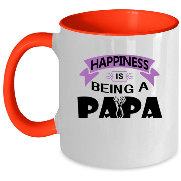 Being A Papa Coffee Mug, Happiness Is Being A Papa Accent Mug