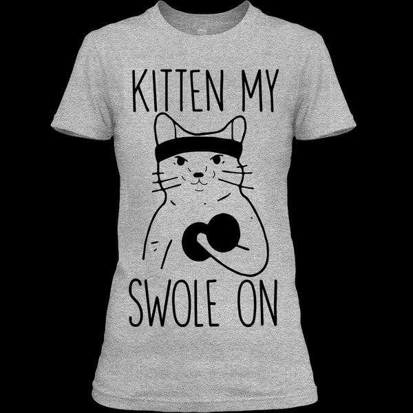 A black t-shirt with the shopify logo