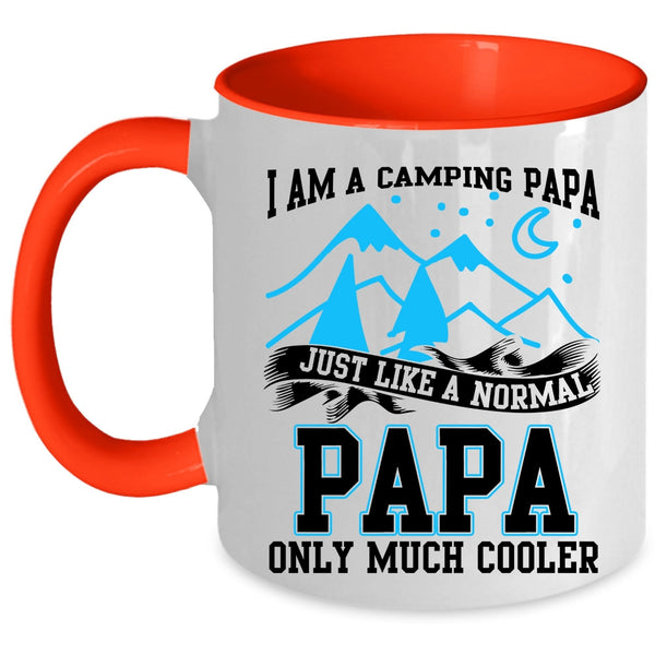 Awesome Camping Papa Coffee Mug, I Am A Camping Papa Accent Mug