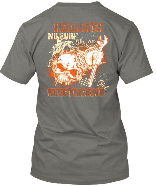 Like An Electrician's Girl T Shirt, Being An Electrician T Shirt