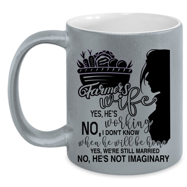 Beautiful Wife Coffee Mug, Farmer's Wife Accent Mug