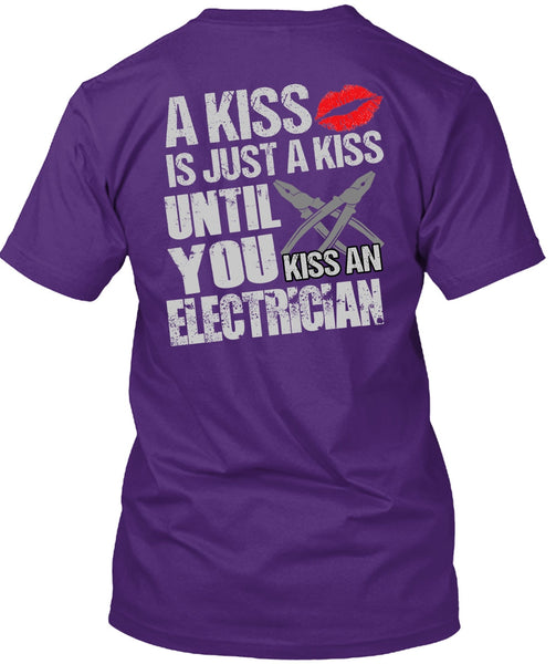 Kiss An Electrician T Shirt, I Love Electrician T Shirt