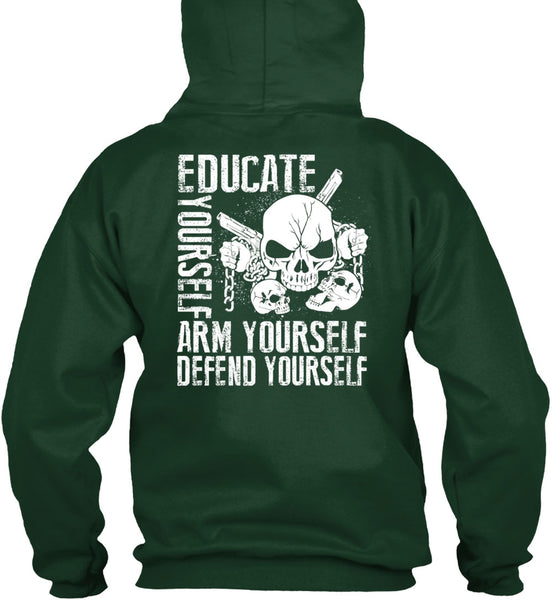 Educate Yourself Arm Yourself T Shirt, Being A Veteran T Shirt