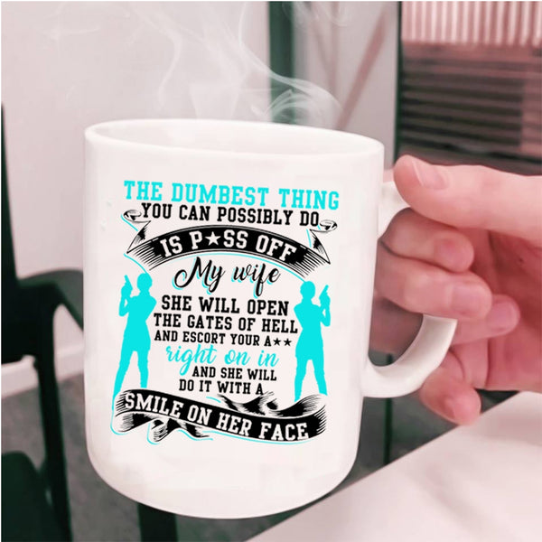 Cool Gift For My Husband Coffee Mug, My Wife Cup