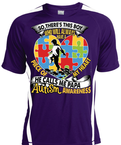 He Calls Me Papa Autism T Shirt, Piece Of My Heart T Shirt, Cool Shirt