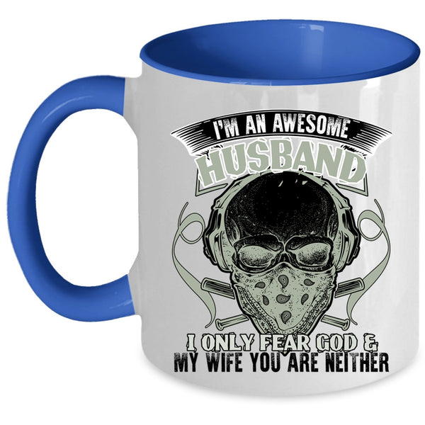Cool Husband Coffee Mug, I'm An Awesome Husband Accent Mug