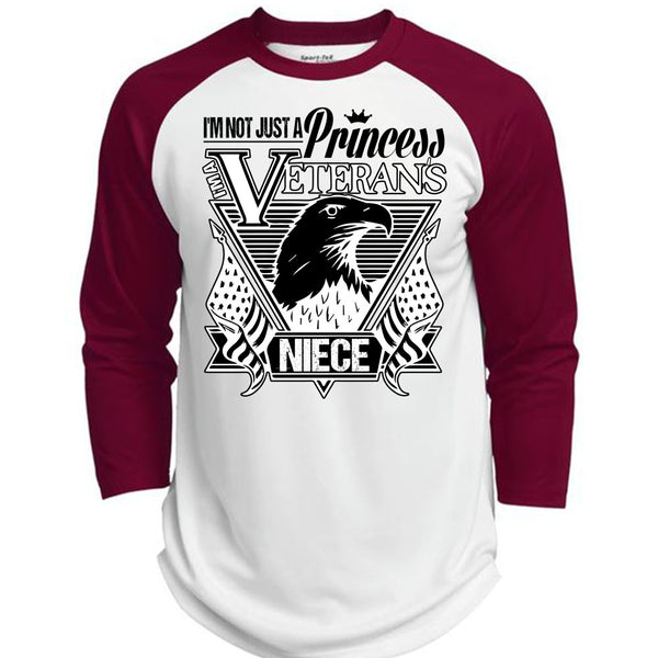 I'm Not Just A Princess Veterans Niece T Shirt, I Love Veteran T Shirt, Awesome T-Shirts  (Polyester Game Baseball Jersey)