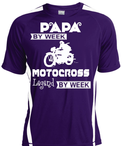 Papa By Week Motocross Legend By Week T Shirt, Father's Day T Shirt
