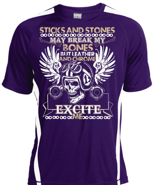 Sticks And Stones T Shirt, Being A Biker T Shirt, Cool Shirt
