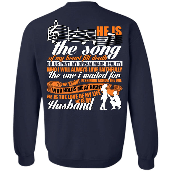 He Is My Husband T Shirt, I Love Husband Sweatshirt
