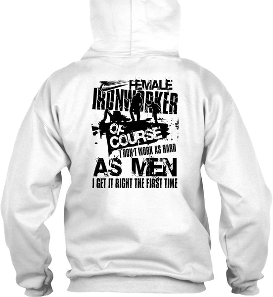 Female Ironworker T Shirt, I Love Ironworker T Shirt