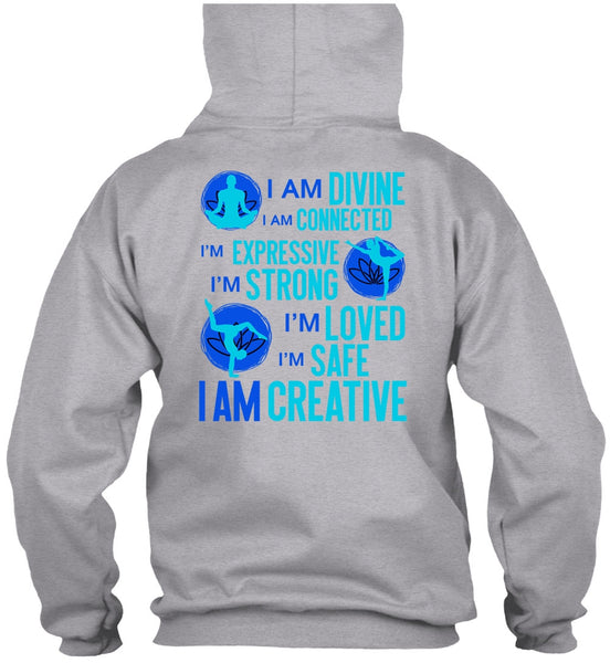 I Am Creative T Shirt, I Love Yoga T Shirt