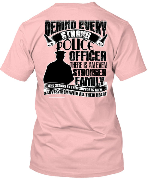 Strong Police Officer T Shirt, I Love Police T Shirt