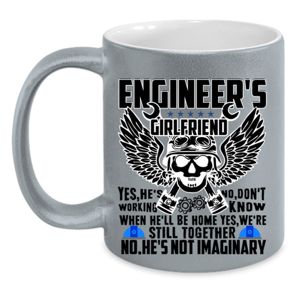 Pretty Girlfriend Coffee Mug, Engineer's Girlfriend Accent Mug