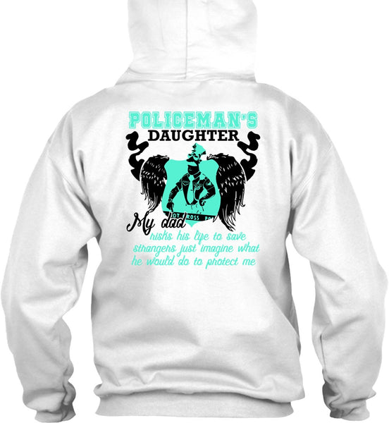 Policeman's Daughter T Shirt, I Love Police T Shirt