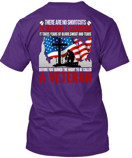 To Be Called A Veteran T Shirt, Sweat And Tears T Shirt