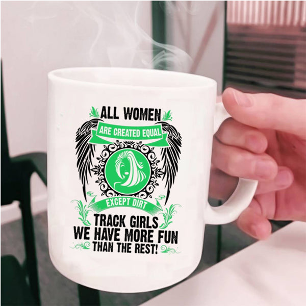 Beautiful Girls Coffee Mug, Dirt Track Girls Cup