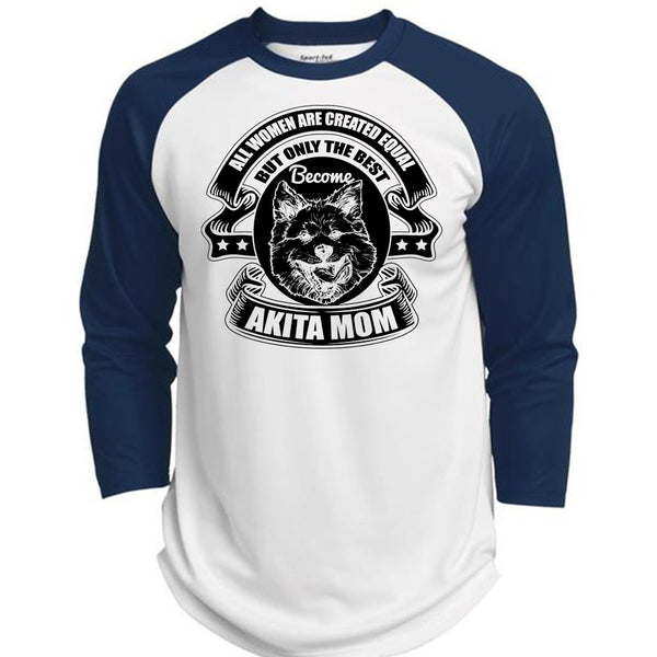 Become Akita Mom T Shirt, I Love Akita T Shirt, Awesome T-Shirts  (Polyester Game Baseball Jersey)