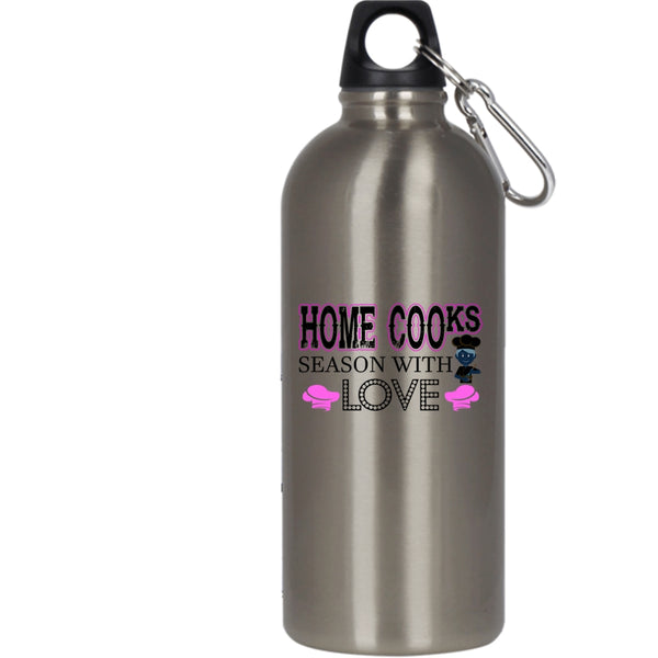 Home Cooks Season With Love 20 oz Stainless Steel Bottle,I Love Cooking Outdoor Sports Water Bottle