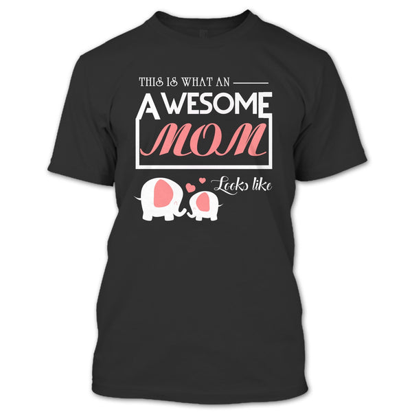 A black t-shirt with the shopify logo