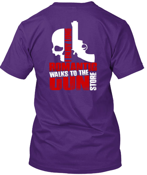 Walks To The Gun Store T Shirt, I Love Gun T Shirt