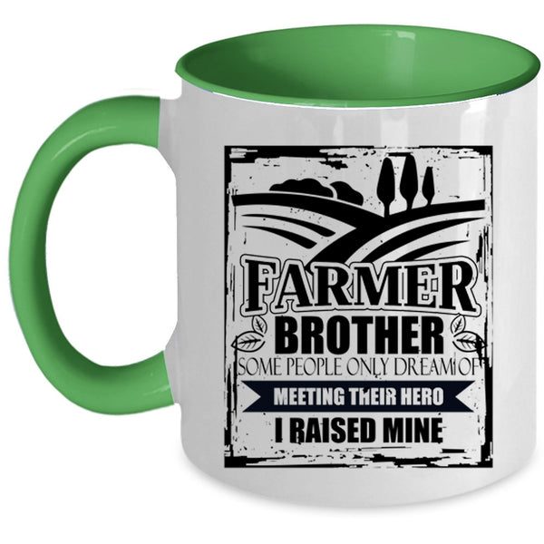 I Raise A Farmer Coffee Mug, Farmer Brother Accent Mug
