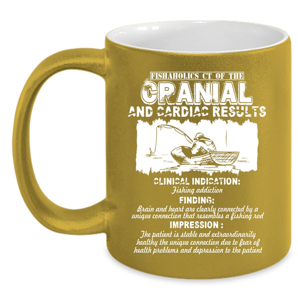 Fishaholics Coffee Mug, Cool Gift For Fisher Coffee Cup