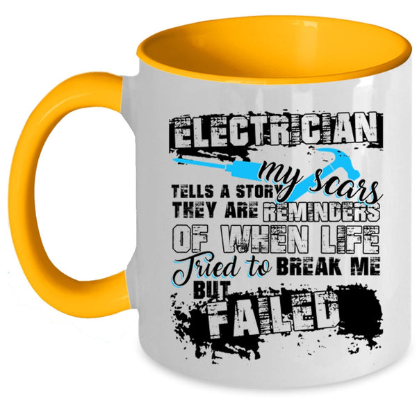Funny Gift For Electricians Coffee Mug, Electrician Accent Mug
