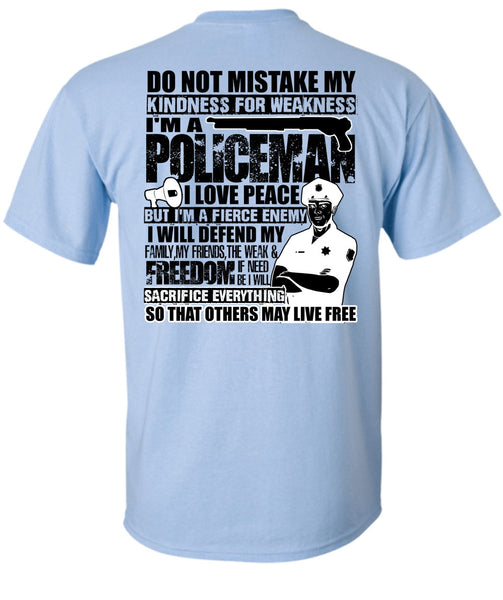 I'm A Policeman T Shirt, I Love Police T Shirt