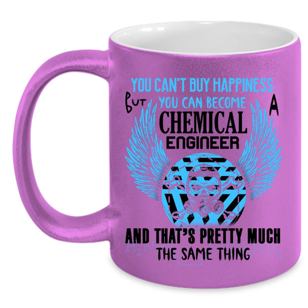 Happiness Coffee Mug, You Can Become Chemical Engineer Accent Mug