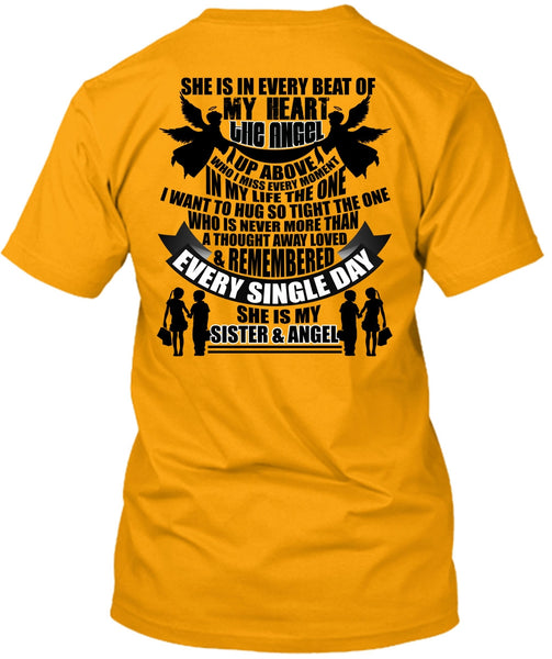 She Is My Sister And Angel T Shirt, I Love Sister T Shirt