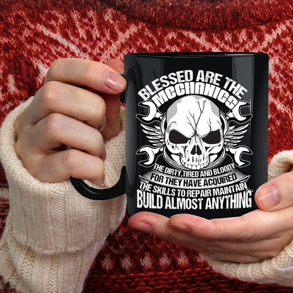 Blessed Are The Mechanics Coffee Mug, Best Gift For My Husband Coffee Cup
