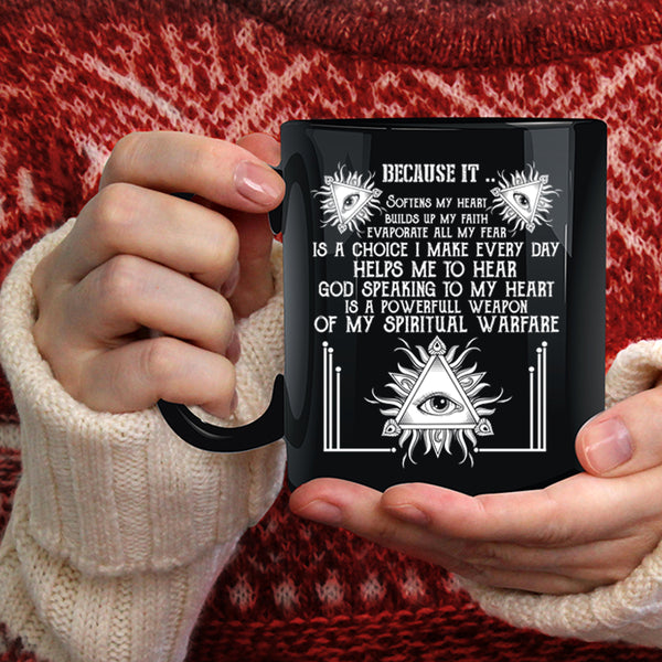 Softens My Heart Coffee Mug, Builds Up My Faith Coffee Cup