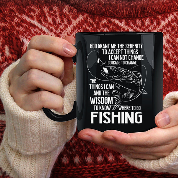 Go Fishing Coffee Mug, Funny Gift For Fisher Coffee Cup