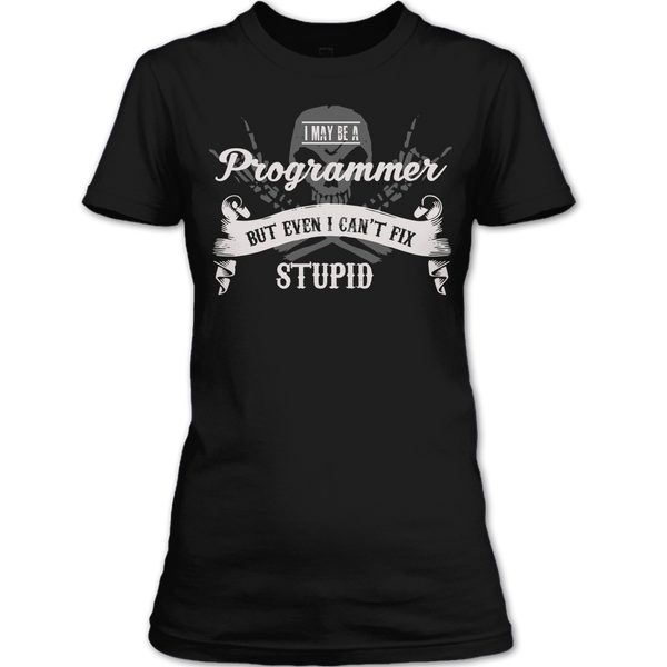 A black t-shirt with the shopify logo